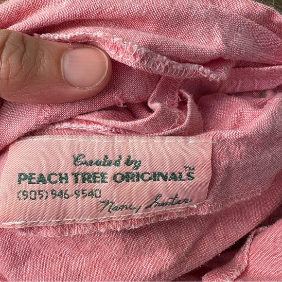 Cottage Core Vintage Pink Floral Embroidered Shorts Jumpsuit - Picture 11 of 11